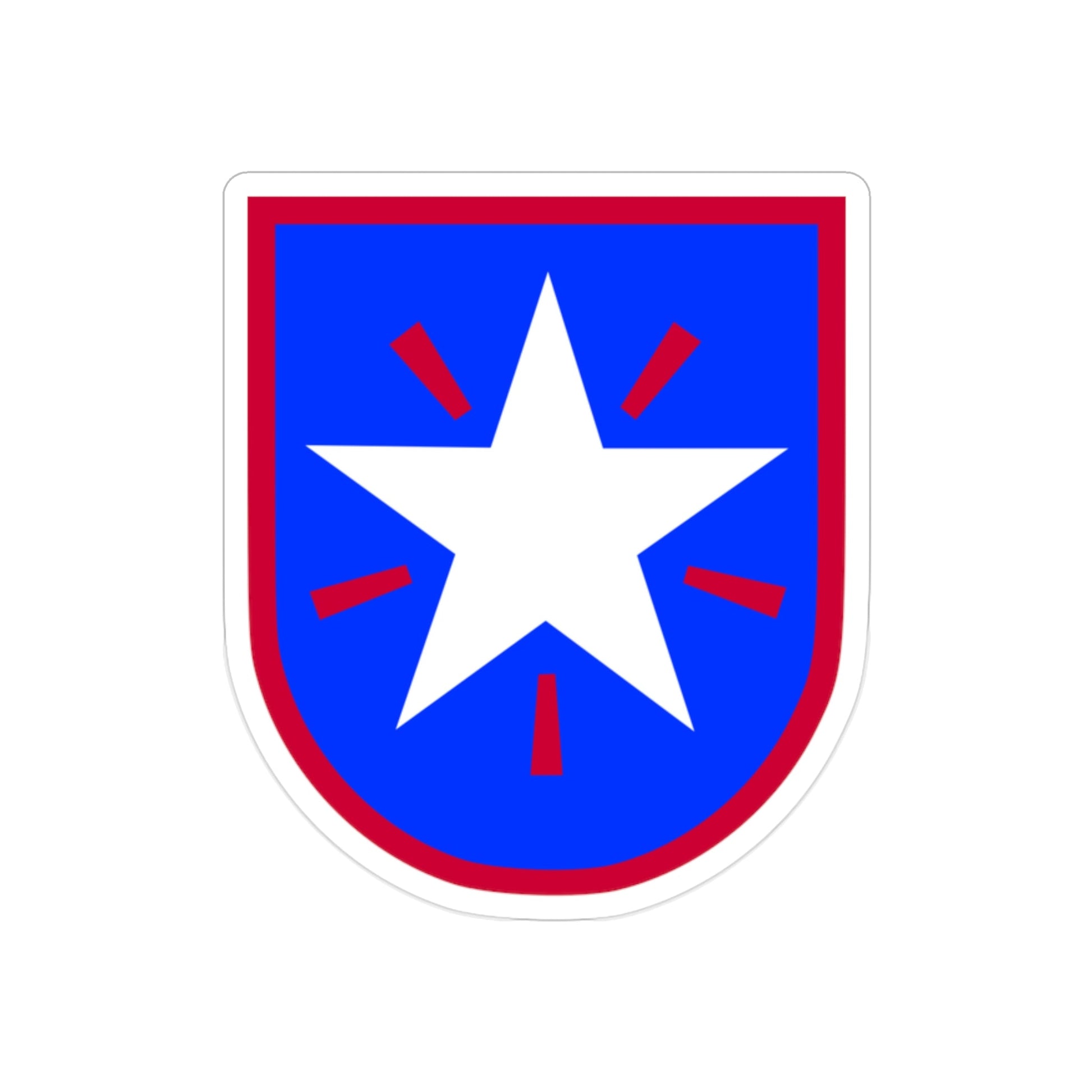 36th Infantry Brigade (U.S. Army) REVERSE PRINT Transparent STICKER-2" × 2"-The Sticker Space