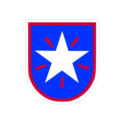 36th Infantry Brigade (U.S. Army) REVERSE PRINT Transparent STICKER-2" × 2"-The Sticker Space