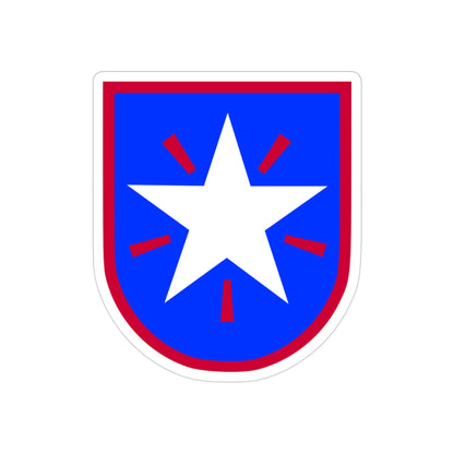 36th Infantry Brigade (U.S. Army) REVERSE PRINT Transparent STICKER-3" × 3"-The Sticker Space