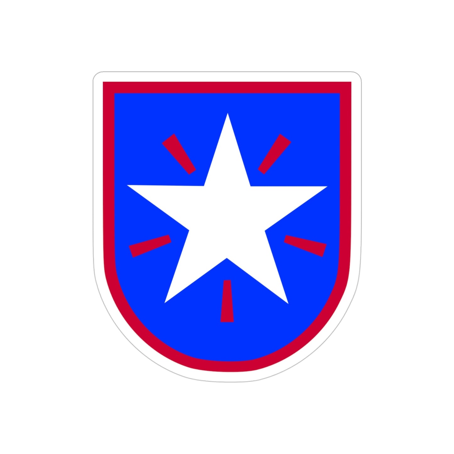 36th Infantry Brigade (U.S. Army) REVERSE PRINT Transparent STICKER-4" × 4"-The Sticker Space