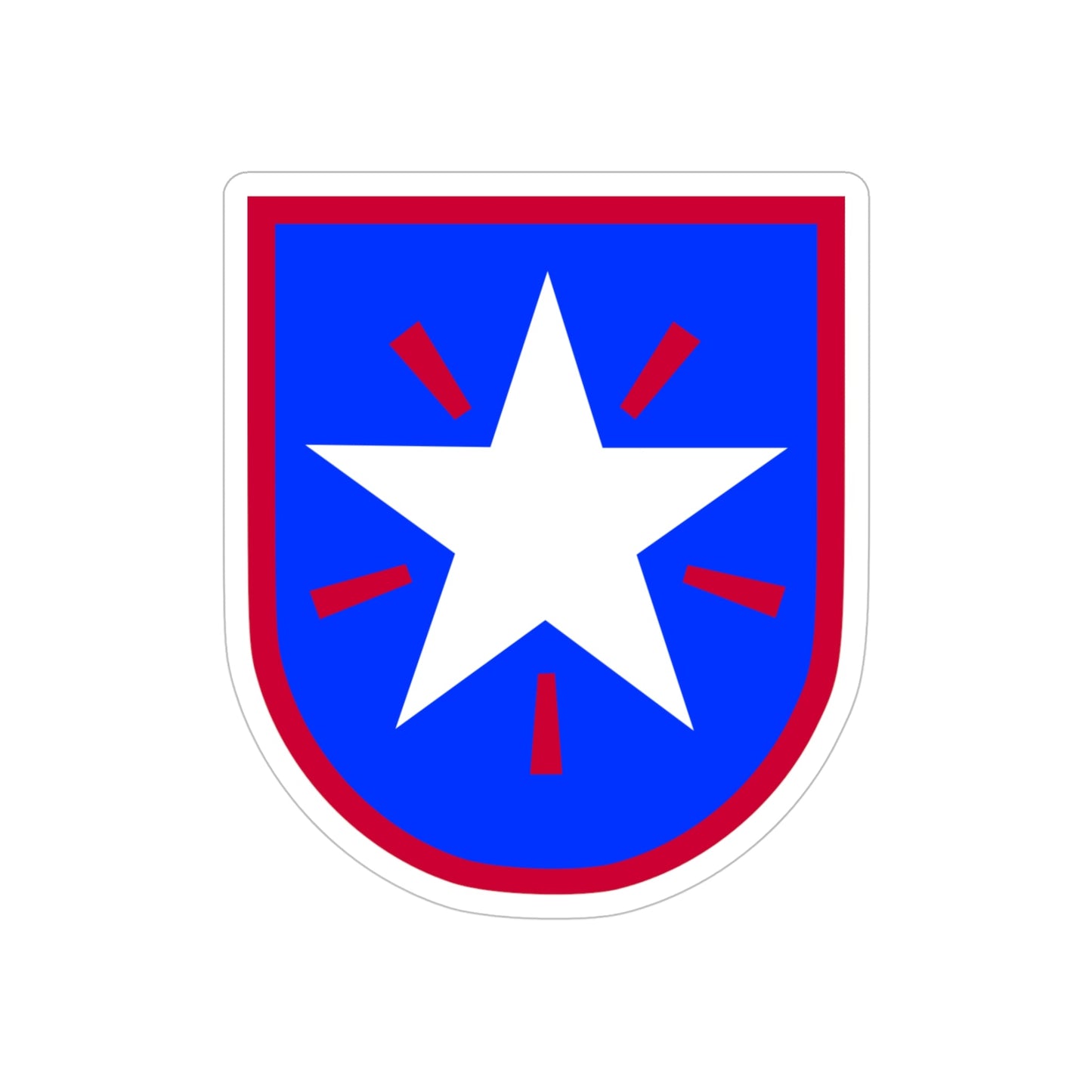 36th Infantry Brigade (U.S. Army) REVERSE PRINT Transparent STICKER-5" × 5"-The Sticker Space