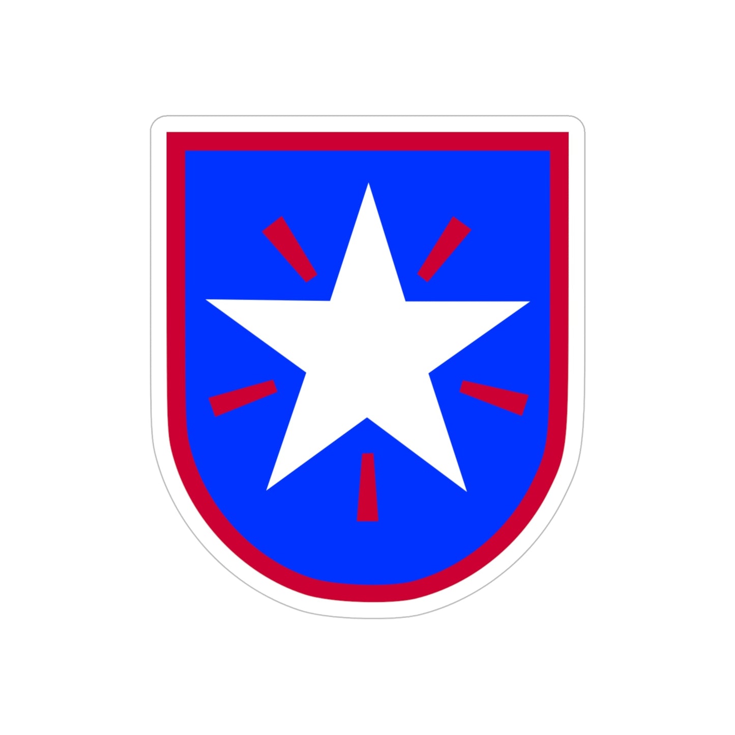 36th Infantry Brigade (U.S. Army) REVERSE PRINT Transparent STICKER-6" × 6"-The Sticker Space