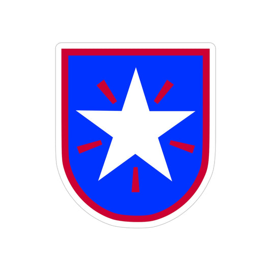 36th Infantry Brigade (U.S. Army) REVERSE PRINT Transparent STICKER-6" × 6"-The Sticker Space