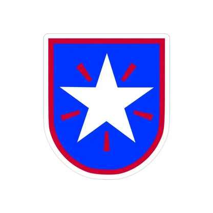 36th Infantry Brigade (U.S. Army) REVERSE PRINT Transparent Die-Cut STICKER 2 Inch Die-Cut Transparent - The Sticker Space