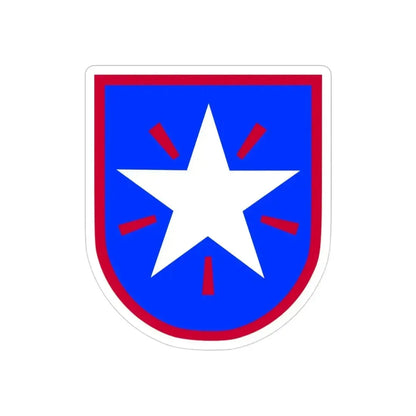 36th Infantry Brigade (U.S. Army) REVERSE PRINT Transparent Die-Cut STICKER 3 Inch Die-Cut Transparent - The Sticker Space