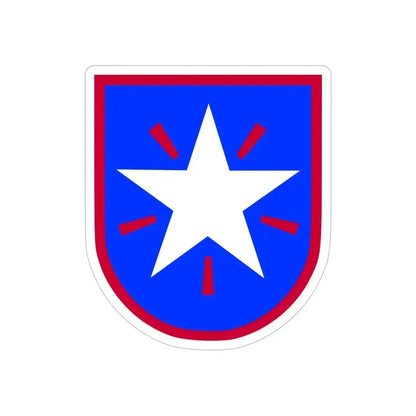 36th Infantry Brigade (U.S. Army) REVERSE PRINT Transparent Die-Cut STICKER 5 Inch Die-Cut Transparent - The Sticker Space