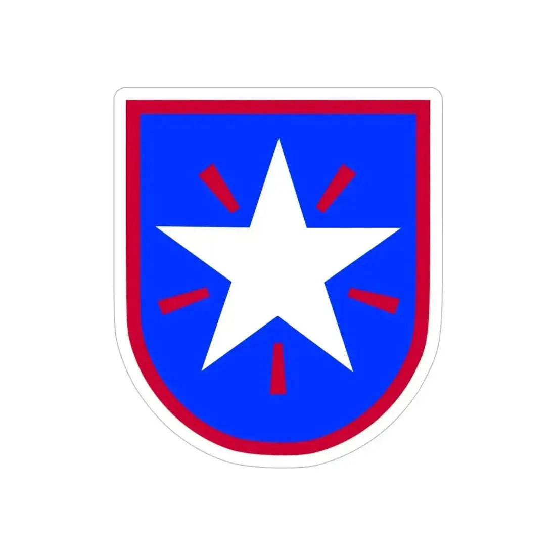 36th Infantry Brigade (U.S. Army) REVERSE PRINT Transparent Die-Cut STICKER 6 Inch Die-Cut Transparent - The Sticker Space