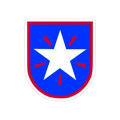 36th Infantry Brigade (U.S. Army) REVERSE PRINT Transparent Die-Cut STICKER 6 Inch Die-Cut Transparent - The Sticker Space