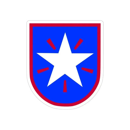 36th Infantry Brigade (U.S. Army) REVERSE PRINT Transparent Die-Cut STICKER 6 Inch Die-Cut Transparent - The Sticker Space
