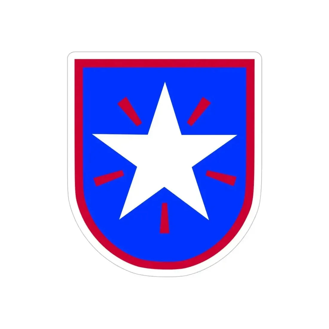 36th Infantry Brigade (U.S. Army) REVERSE PRINT Transparent Die-Cut STICKER - The Sticker Space