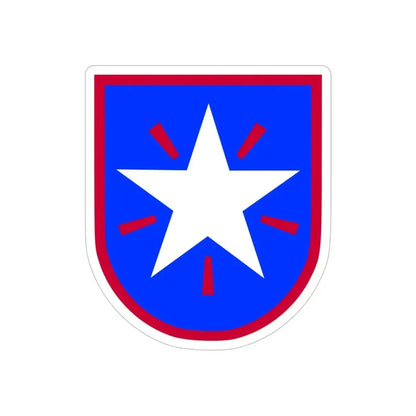 36th Infantry Brigade (U.S. Army) REVERSE PRINT Transparent Die-Cut STICKER - The Sticker Space