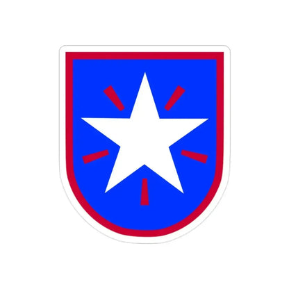 36th Infantry Brigade (U.S. Army) REVERSE PRINT Transparent Die-Cut STICKER - The Sticker Space
