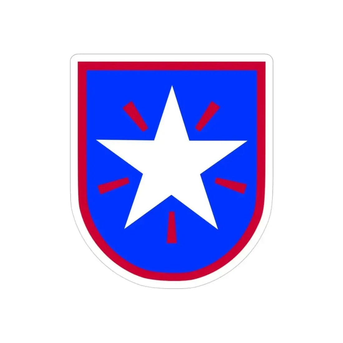 36th Infantry Brigade (U.S. Army) REVERSE PRINT Transparent Die-Cut STICKER - The Sticker Space