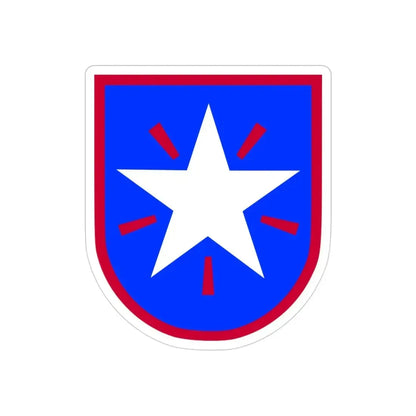 36th Infantry Brigade (U.S. Army) REVERSE PRINT Transparent Die-Cut STICKER - The Sticker Space