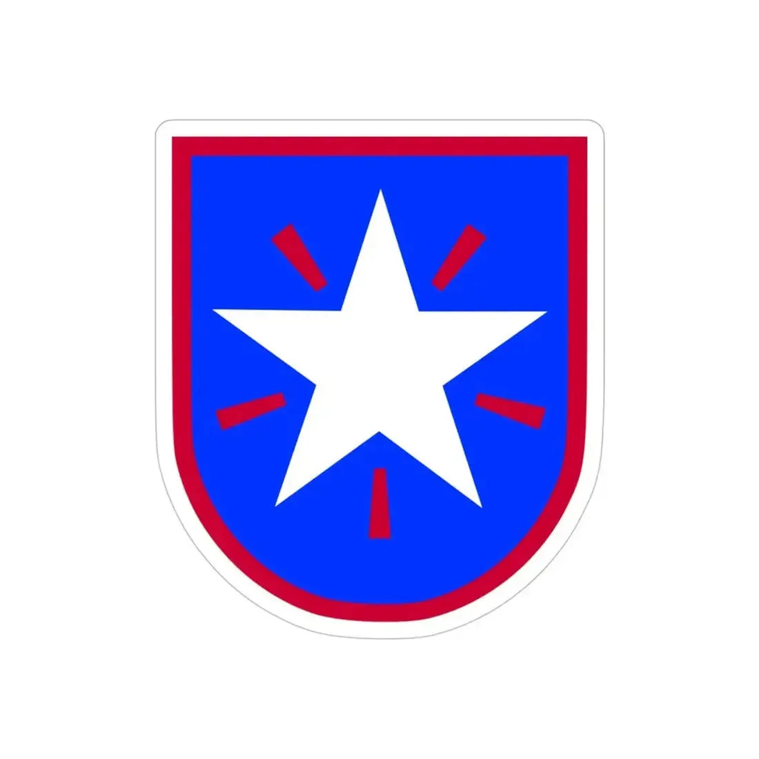 36th Infantry Brigade (U.S. Army) REVERSE PRINT Transparent Die-Cut STICKER - The Sticker Space