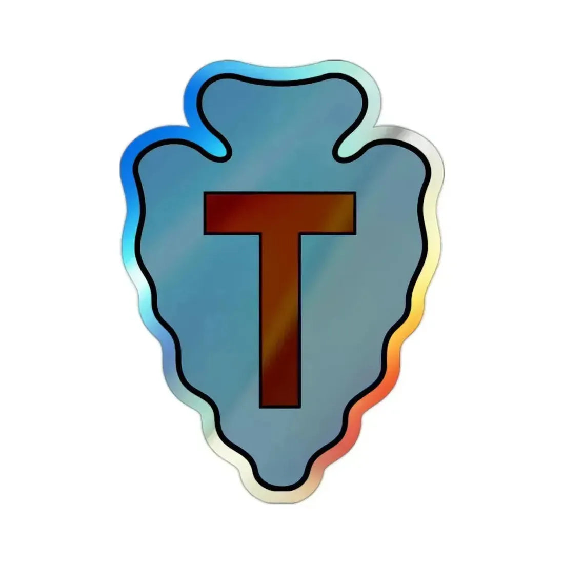 36th Infantry Division CSIB (U.S. Army) Holographic STICKER Die-Cut Vinyl Decal 2 Inch Holographic - The Sticker Space