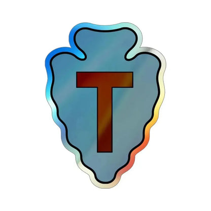36th Infantry Division CSIB (U.S. Army) Holographic STICKER Die-Cut Vinyl Decal 6 Inch Holographic - The Sticker Space