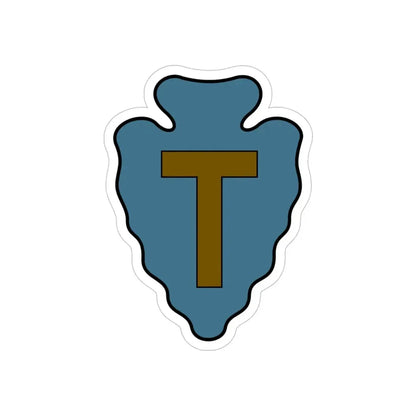36th Infantry Division CSIB (U.S. Army) REVERSE PRINT Transparent Die-Cut STICKER - The Sticker Space
