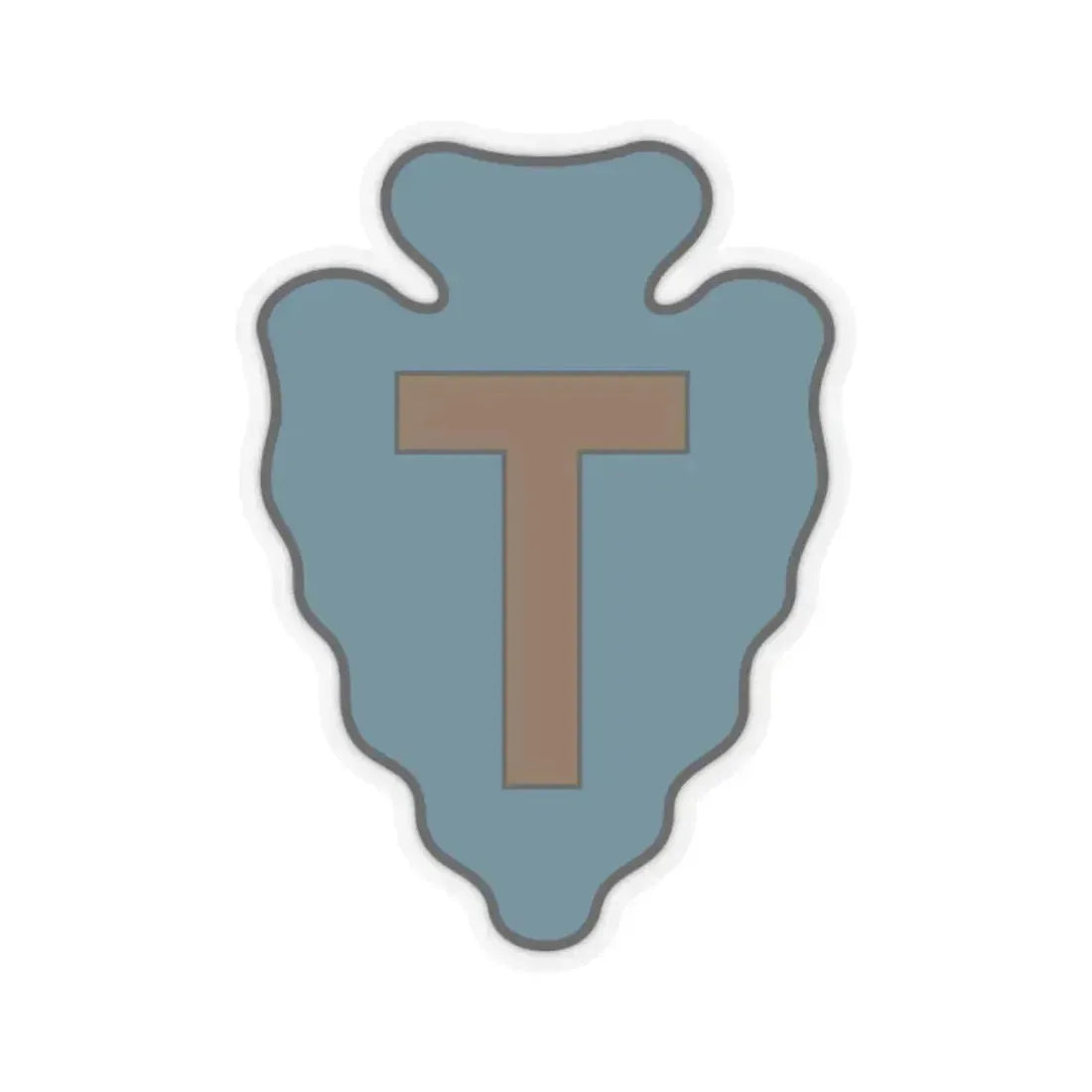 36th Infantry Division CSIB (U.S. Army) STICKER Vinyl Kiss-Cut Decal 2 Inch Transparent - The Sticker Space