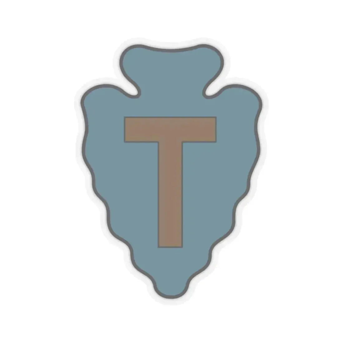 36th Infantry Division CSIB (U.S. Army) STICKER Vinyl Kiss-Cut Decal 3 Inch Transparent - The Sticker Space