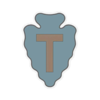 36th Infantry Division CSIB (U.S. Army) STICKER Vinyl Kiss-Cut Decal 3 Inch Transparent - The Sticker Space