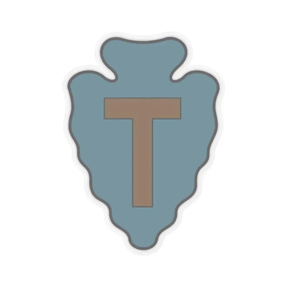 36th Infantry Division CSIB (U.S. Army) STICKER Vinyl Kiss-Cut Decal 4 Inch Transparent - The Sticker Space