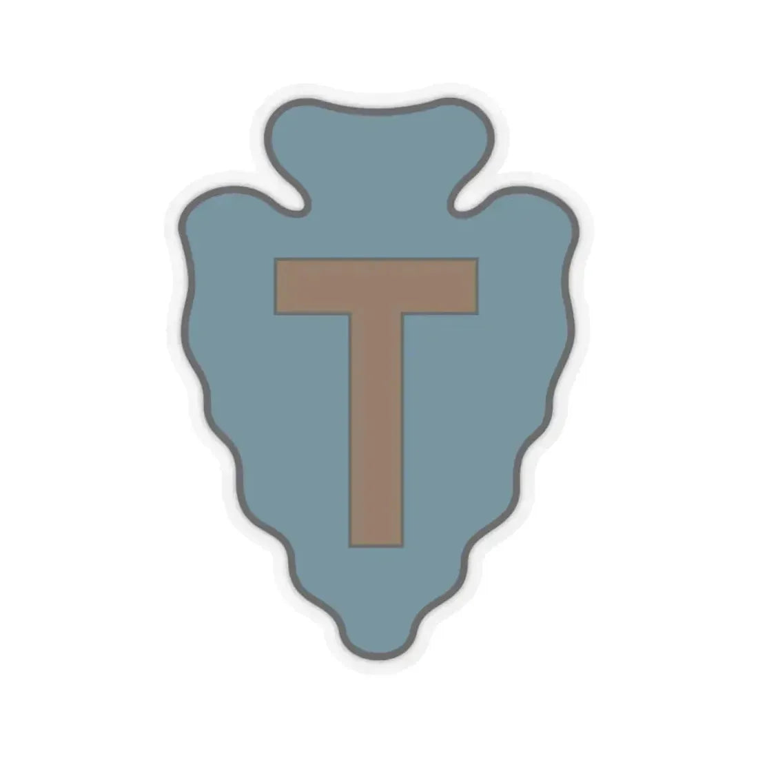 36th Infantry Division CSIB (U.S. Army) STICKER Vinyl Kiss-Cut Decal 6 Inch Transparent - The Sticker Space