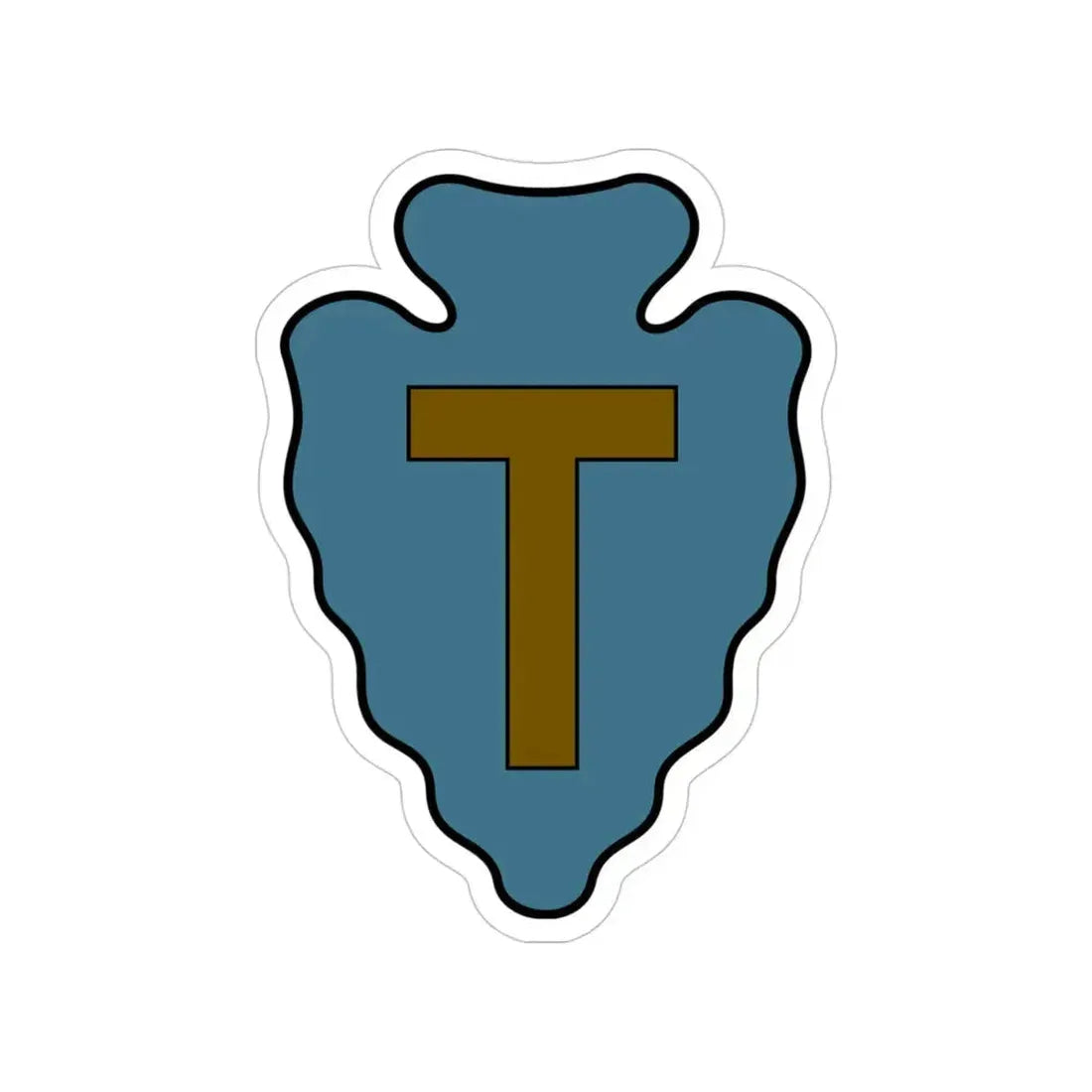 36th Infantry Division CSIB (U.S. Army) Transparent STICKER Die-Cut Vinyl Decal 4 Inch - The Sticker Space