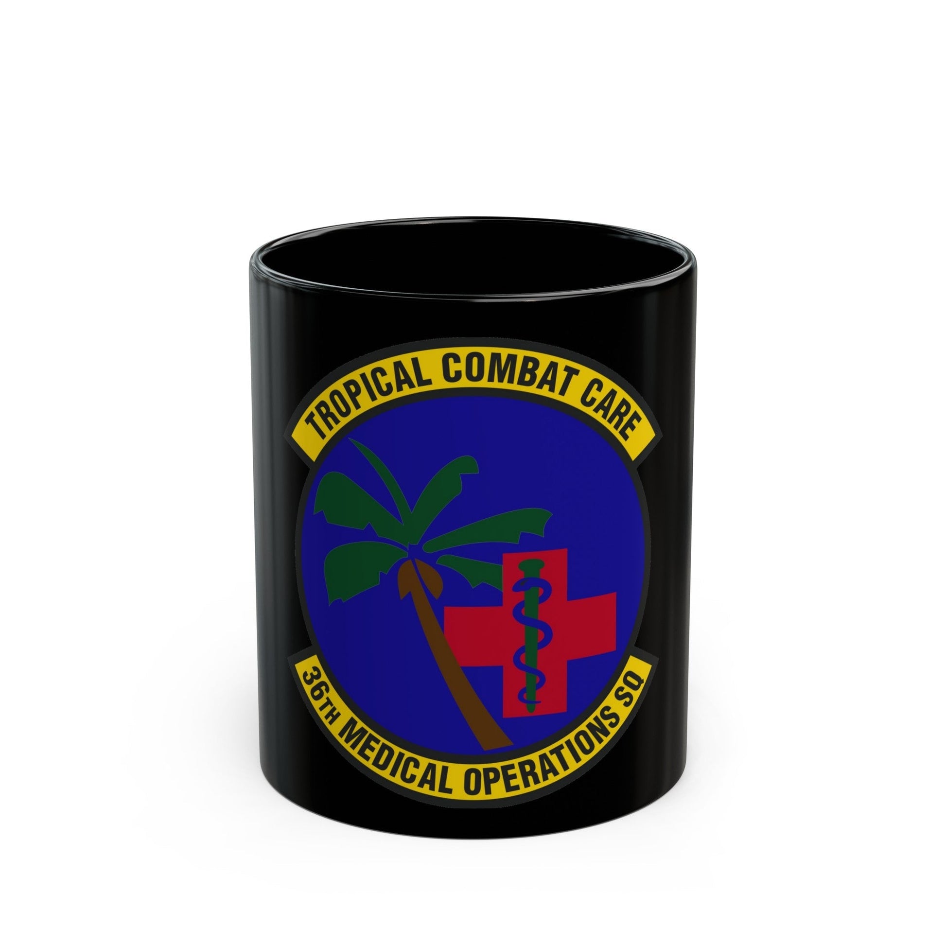 36th Medical Operations Squadron (U.S. Air Force) Black Coffee Mug-11oz-The Sticker Space