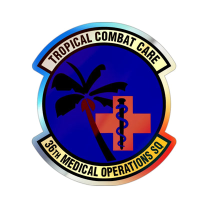 36th Medical Operations Squadron (U.S. Air Force) Holographic STICKER Die-Cut Vinyl Decal-2 Inch-The Sticker Space