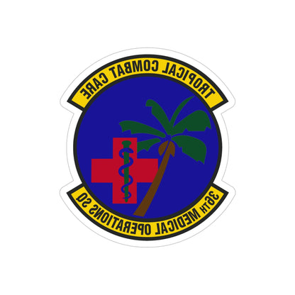 36th Medical Operations Squadron (U.S. Air Force) REVERSE PRINT Transparent STICKER-6" × 6"-The Sticker Space