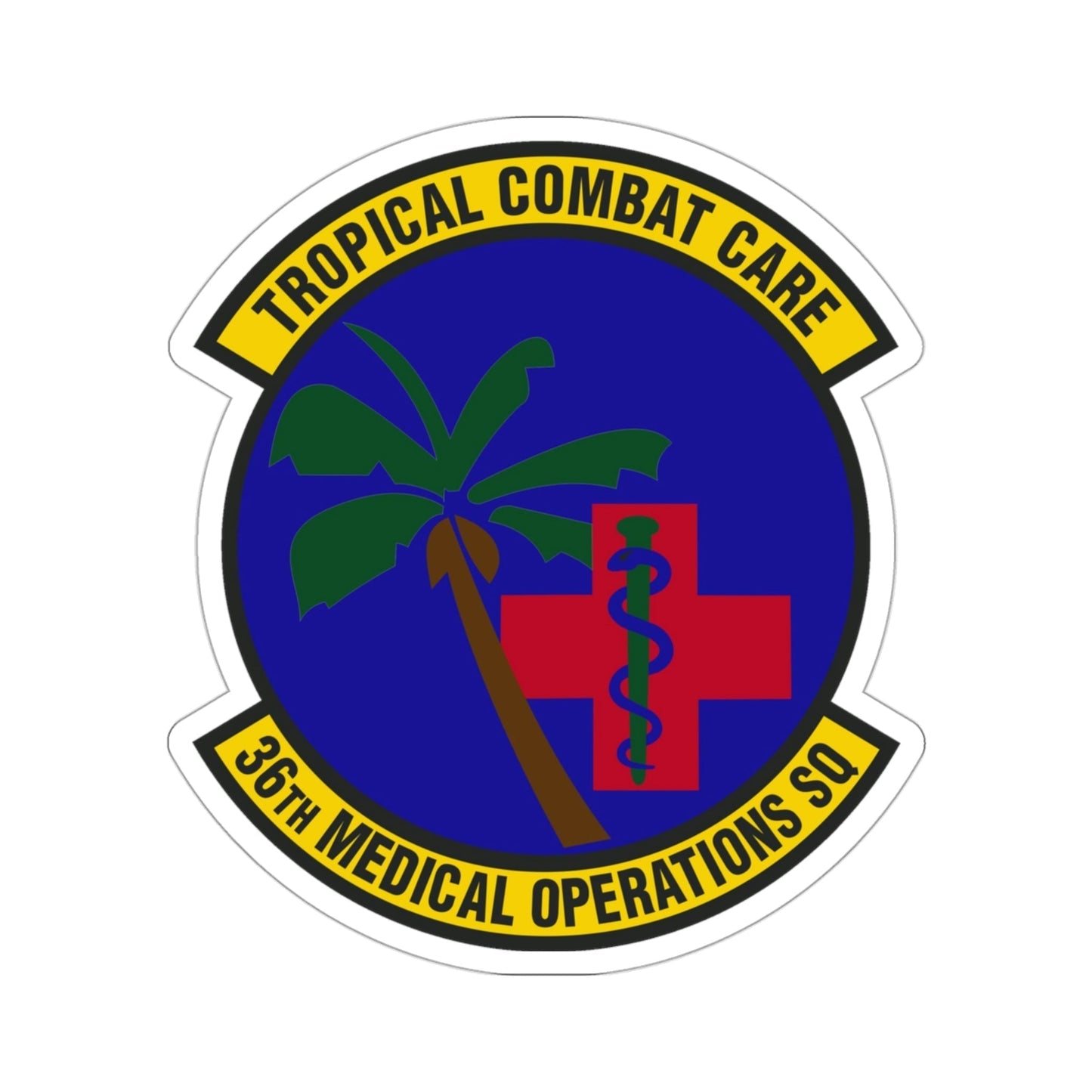 36th Medical Operations Squadron (U.S. Air Force) STICKER Vinyl Die-Cut Decal-3 Inch-The Sticker Space