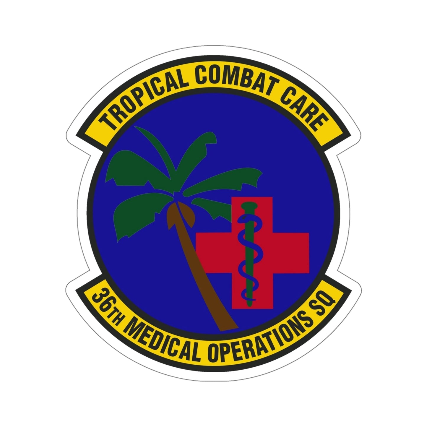 36th Medical Operations Squadron (U.S. Air Force) STICKER Vinyl Die-Cut Decal-5 Inch-The Sticker Space