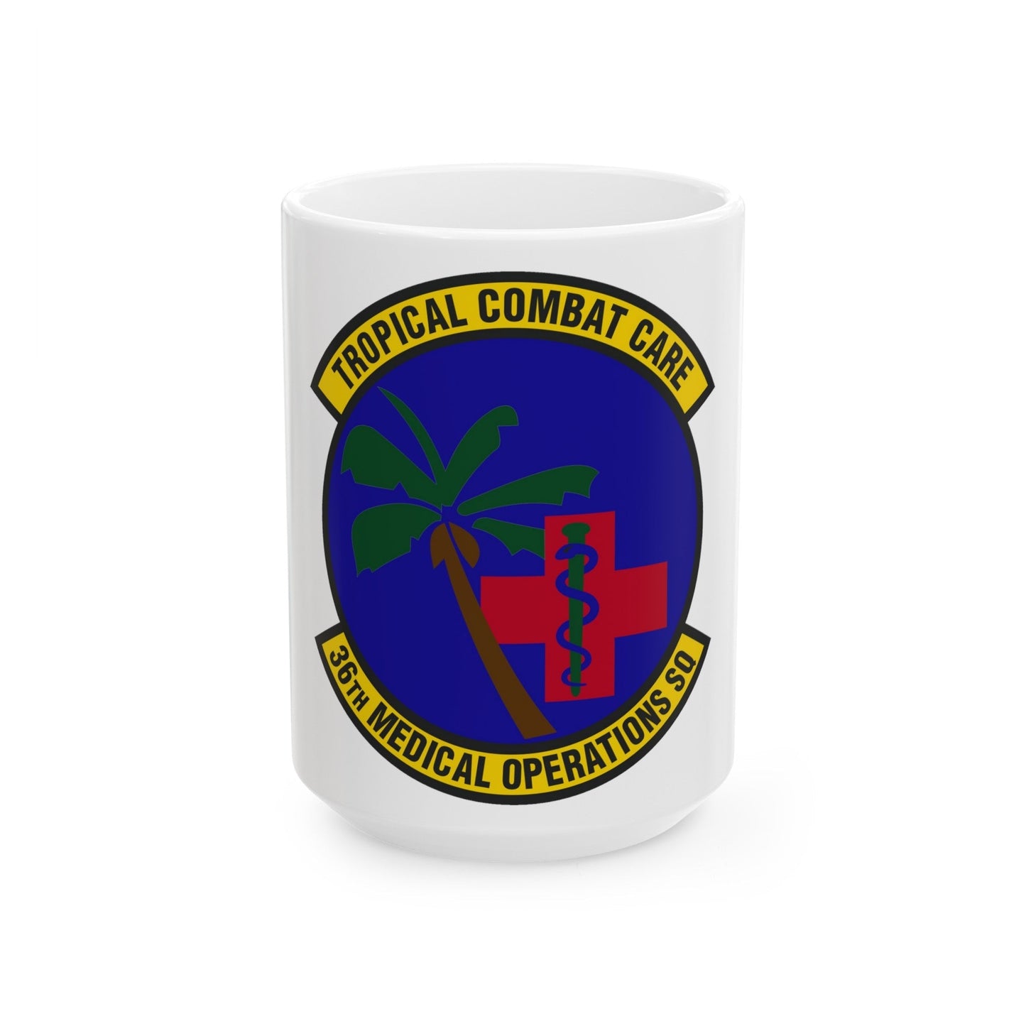 36th Medical Operations Squadron (U.S. Air Force) White Coffee Mug-15oz-The Sticker Space