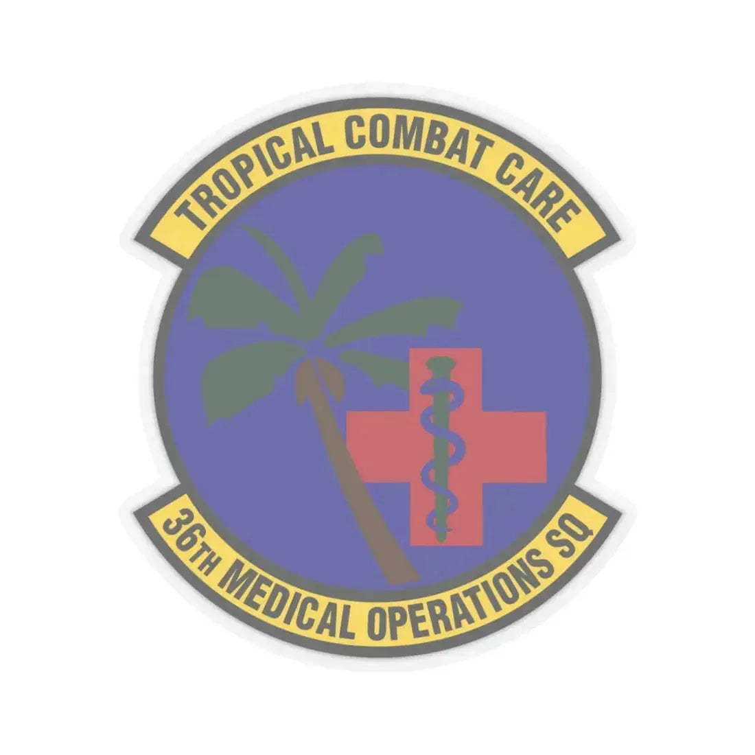 36th Medical Operations Squadron (U.S. Air Force) STICKER Vinyl Kiss-Cut Decal 6 Inch Transparent - The Sticker Space