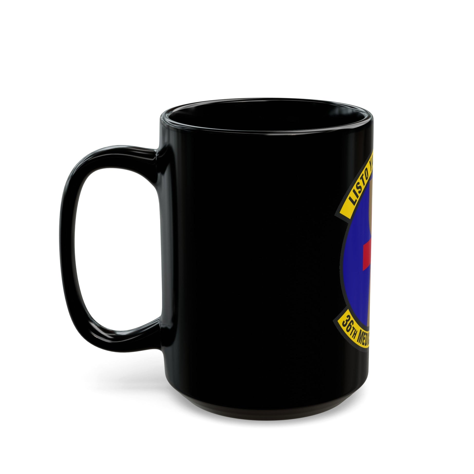 36th Medical Support Squadron (U.S. Air Force) Black Coffee Mug-The Sticker Space