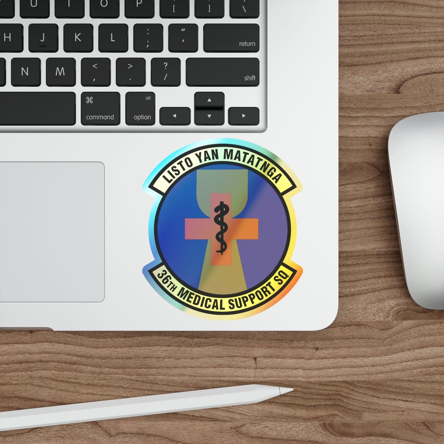 36th Medical Support Squadron (U.S. Air Force) Holographic STICKER Die-Cut Vinyl Decal-The Sticker Space