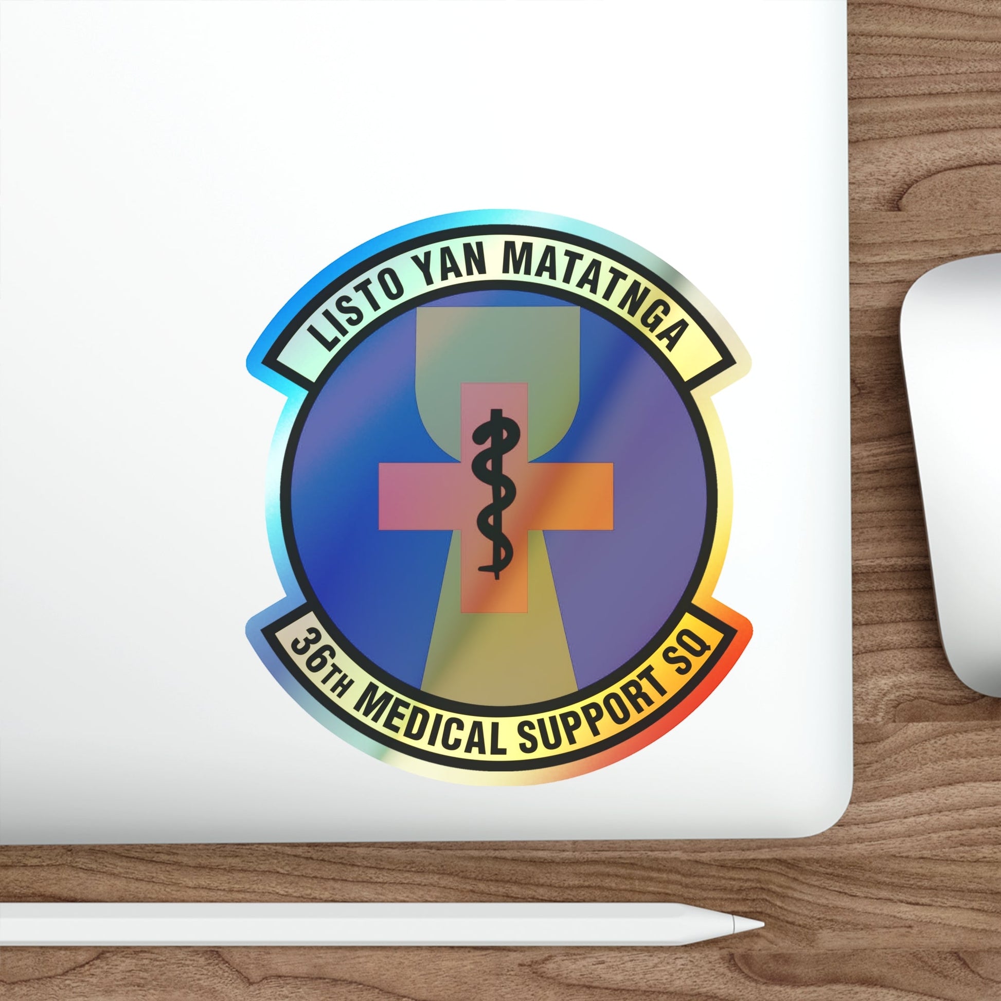 36th Medical Support Squadron (U.S. Air Force) Holographic STICKER Die-Cut Vinyl Decal-The Sticker Space