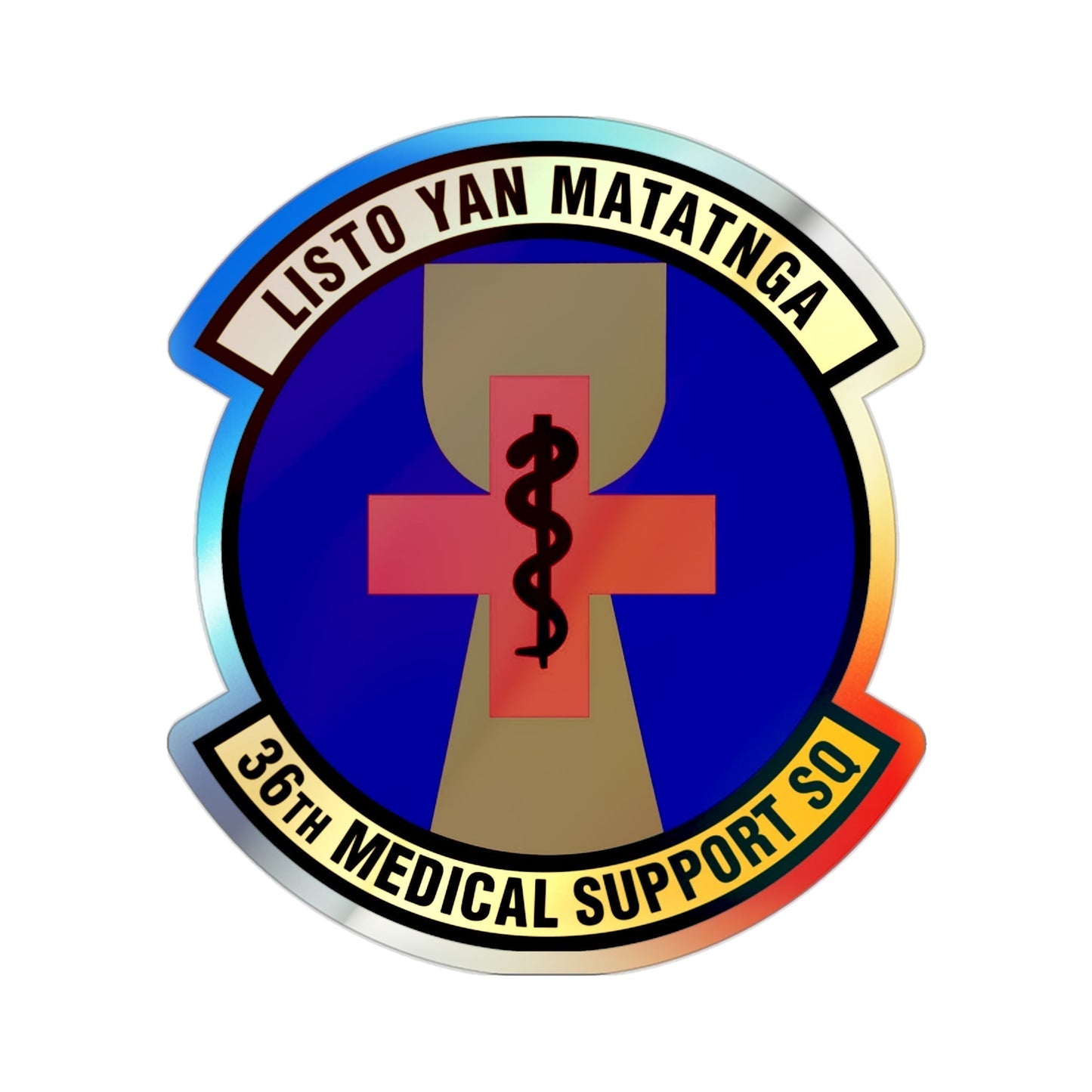 36th Medical Support Squadron (U.S. Air Force) Holographic STICKER Die-Cut Vinyl Decal-2 Inch-The Sticker Space