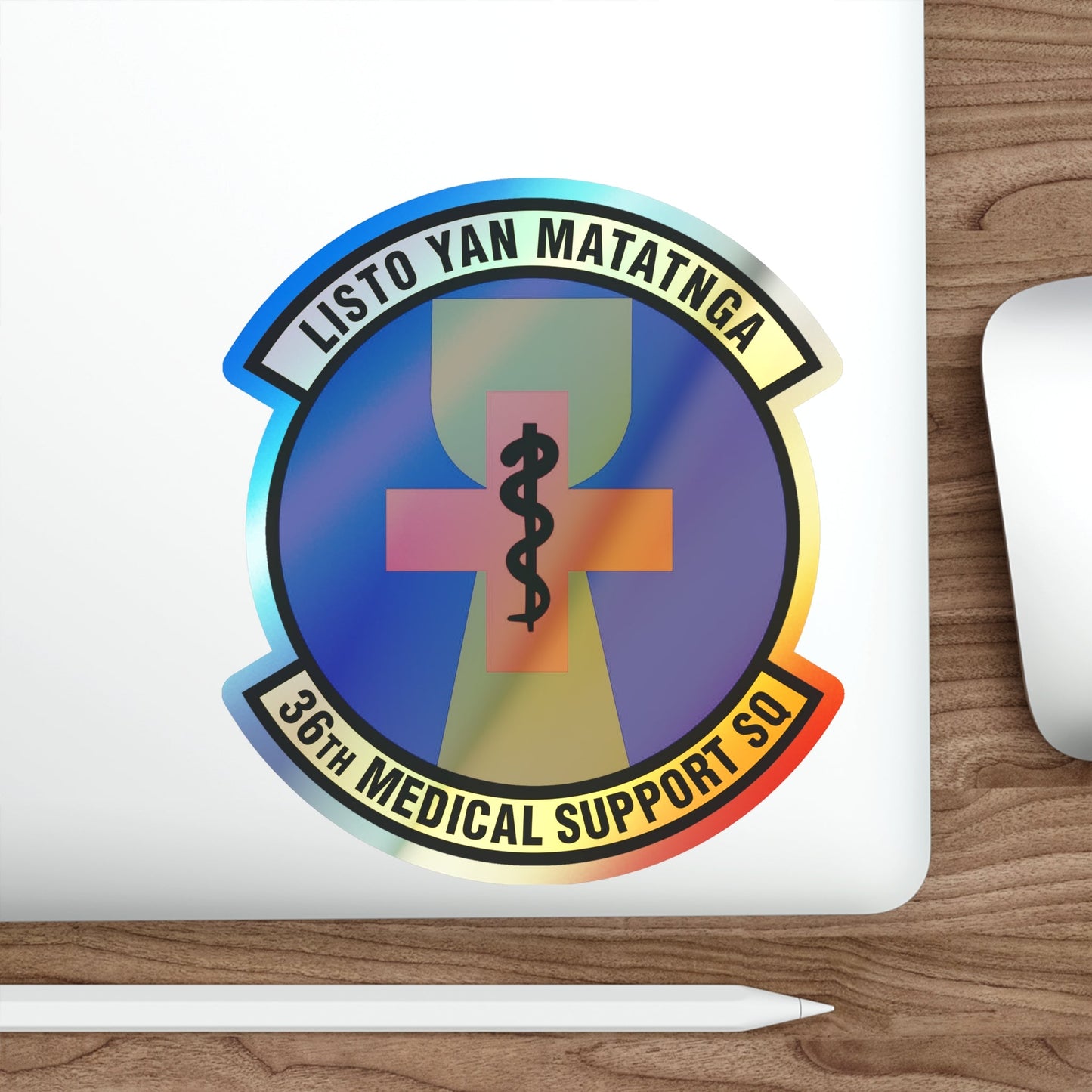 36th Medical Support Squadron (U.S. Air Force) Holographic STICKER Die-Cut Vinyl Decal-The Sticker Space