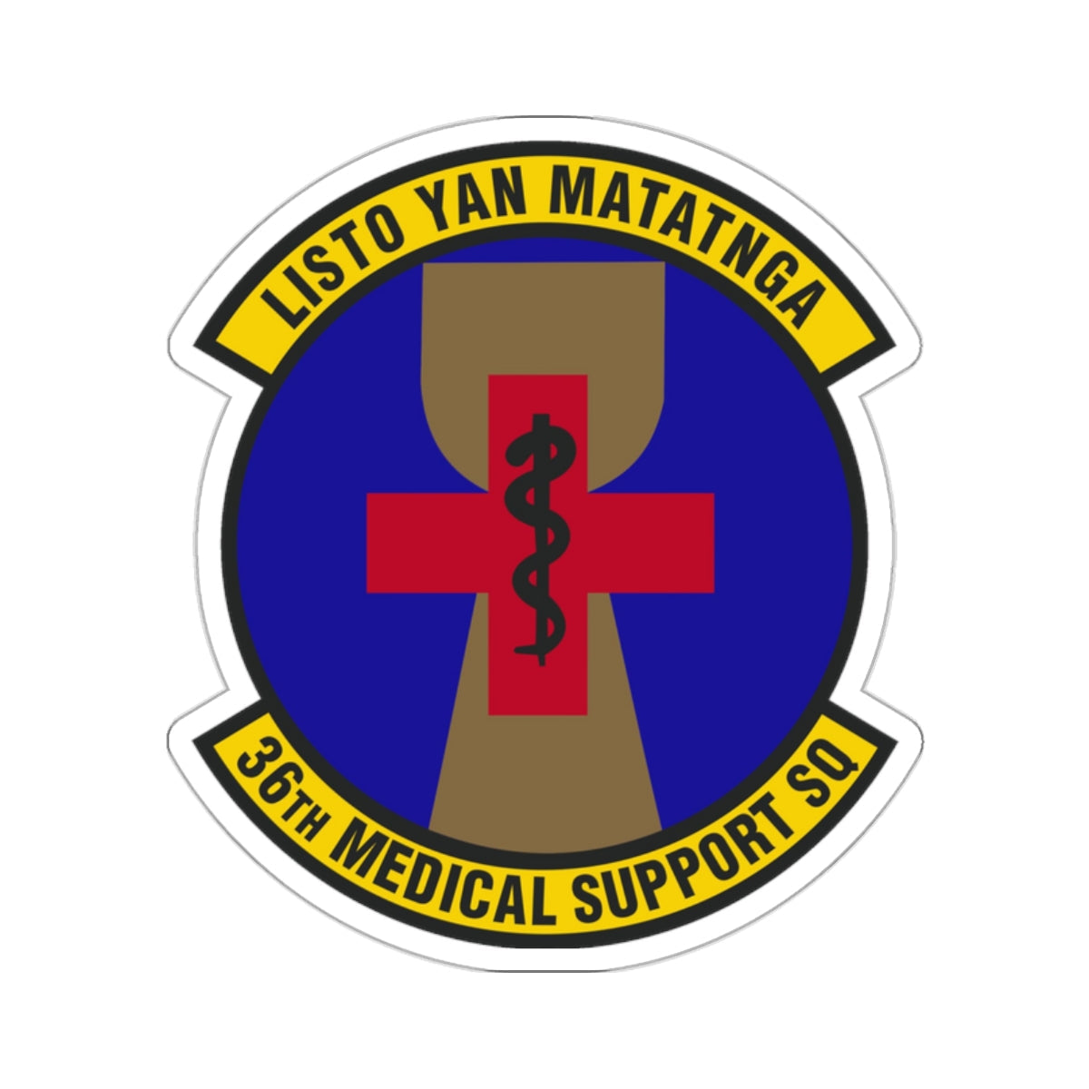 36th Medical Support Squadron (U.S. Air Force) STICKER Vinyl Die-Cut Decal-White-The Sticker Space