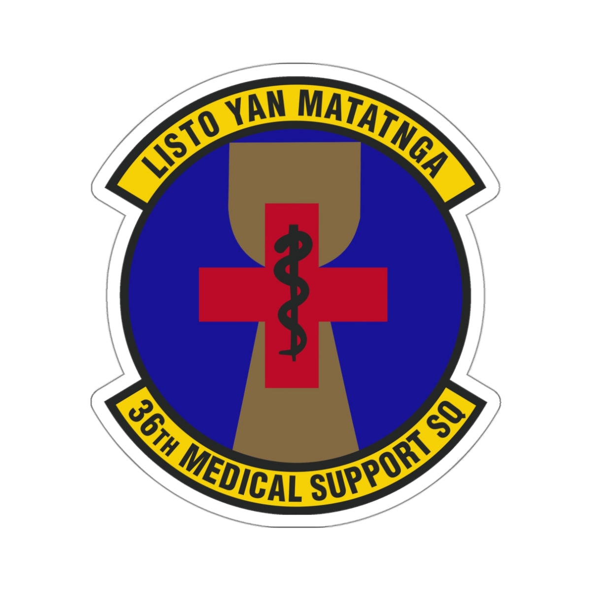 36th Medical Support Squadron (U.S. Air Force) STICKER Vinyl Die-Cut Decal-White-The Sticker Space