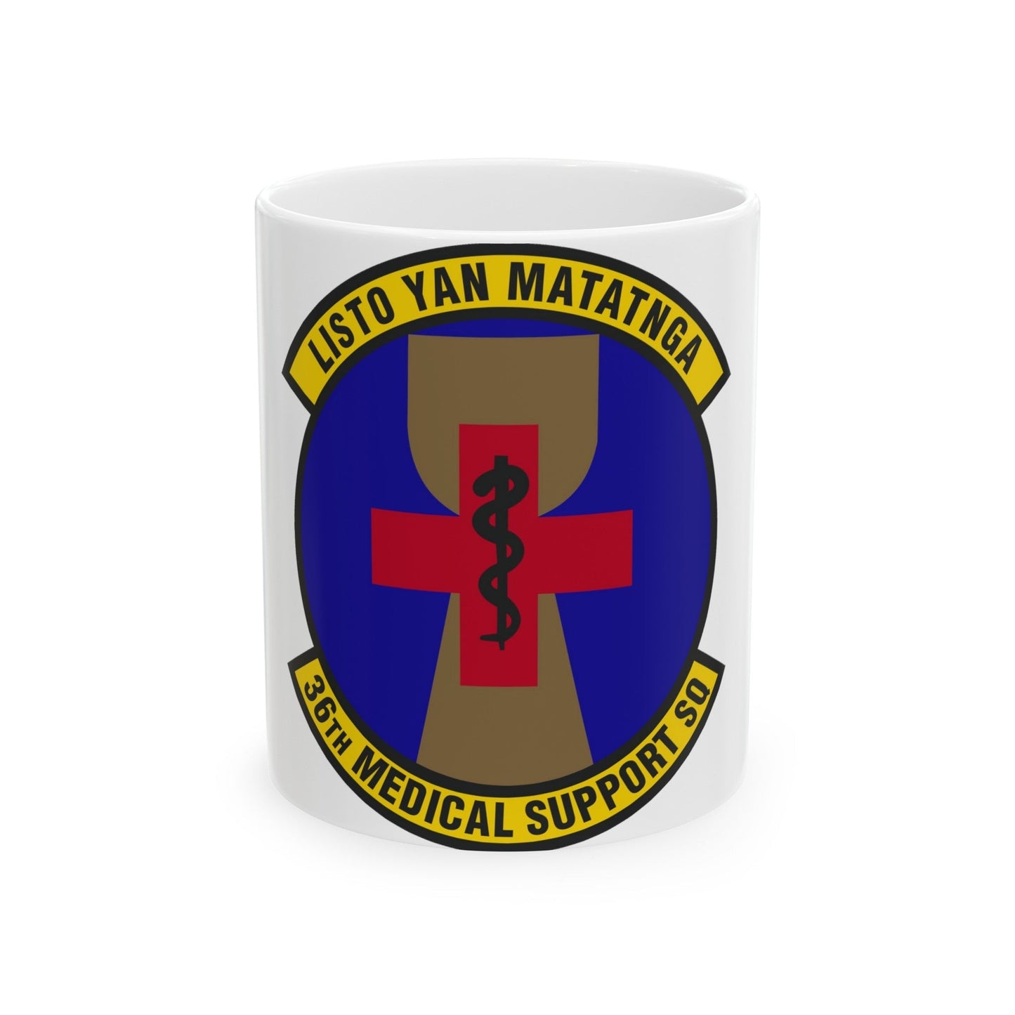 36th Medical Support Squadron (U.S. Air Force) White Coffee Mug-11oz-The Sticker Space