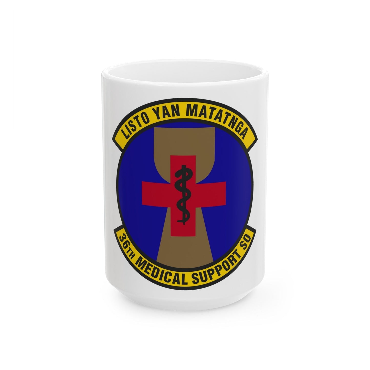 36th Medical Support Squadron (U.S. Air Force) White Coffee Mug-15oz-The Sticker Space