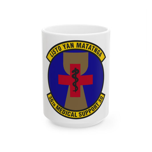 36th Medical Support Squadron (U.S. Air Force) White Coffee Mug-15oz-The Sticker Space