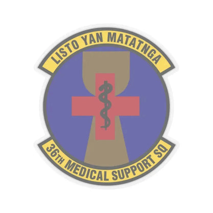 36th Medical Support Squadron (U.S. Air Force) STICKER Vinyl Kiss-Cut Decal 2 Inch Transparent - The Sticker Space
