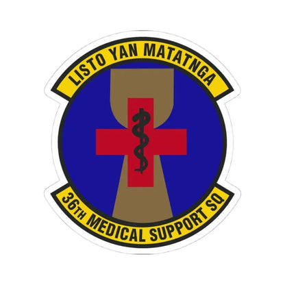 36th Medical Support Squadron (U.S. Air Force) STICKER Vinyl Kiss-Cut Decal 4 Inch White - The Sticker Space