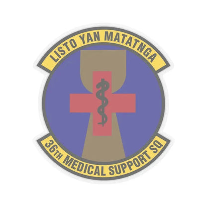 36th Medical Support Squadron (U.S. Air Force) STICKER Vinyl Kiss-Cut Decal 6 Inch Transparent - The Sticker Space