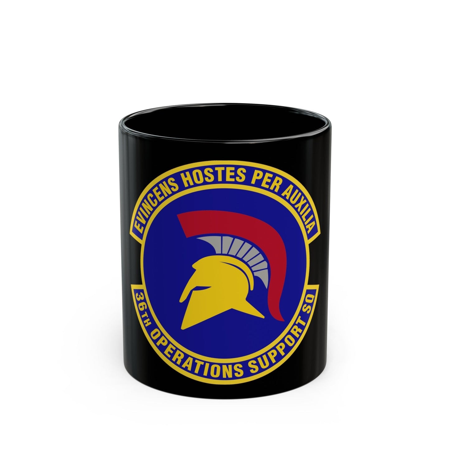 36th Operations Support Squadron (U.S. Air Force) Black Coffee Mug-11oz-The Sticker Space