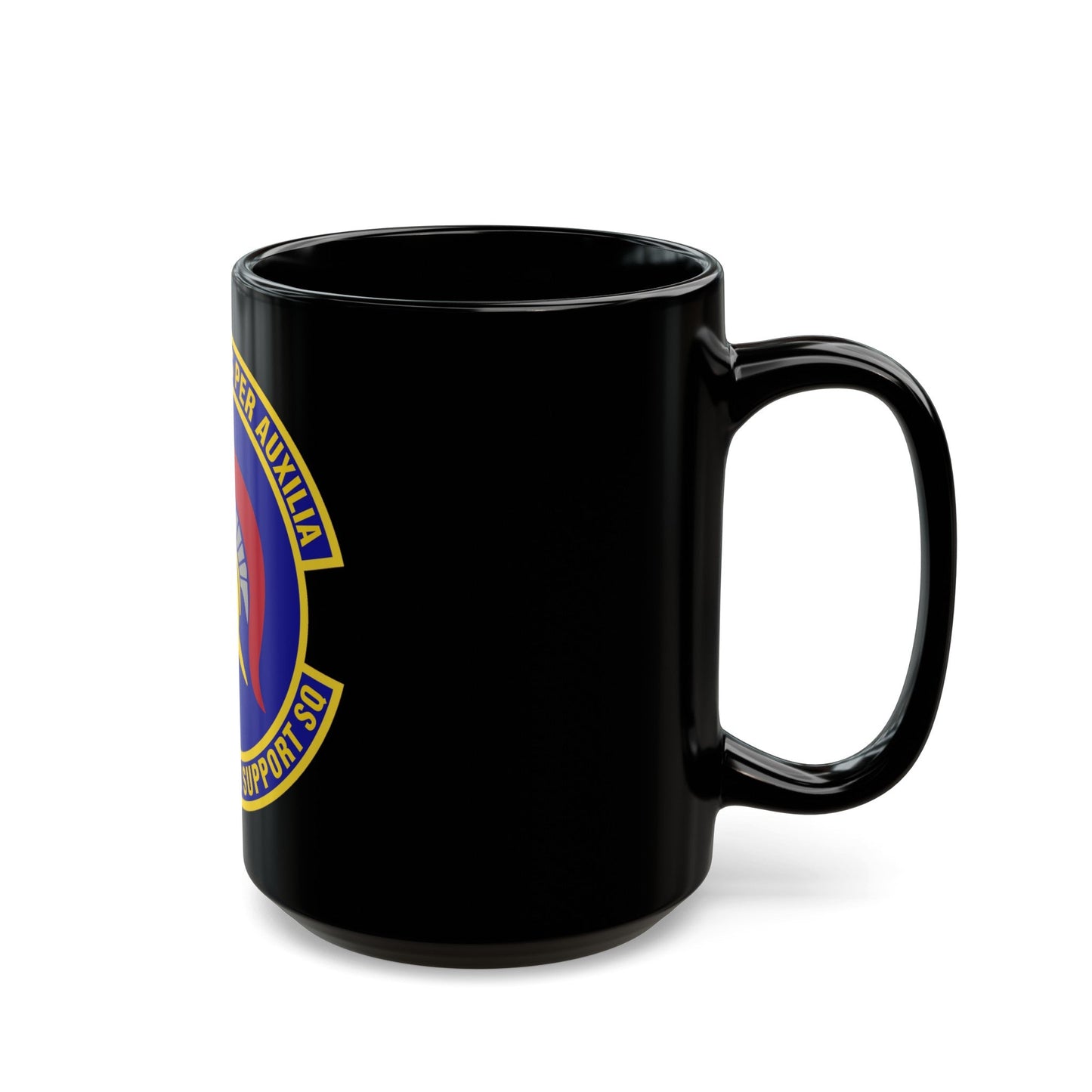 36th Operations Support Squadron (U.S. Air Force) Black Coffee Mug-The Sticker Space